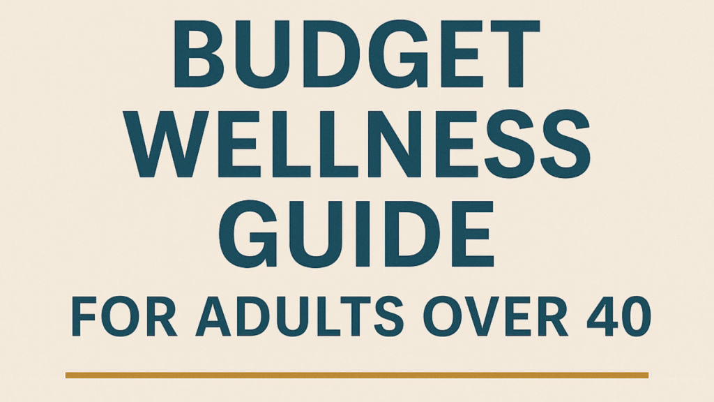 Budget Wellness Guide for Adults Over 40